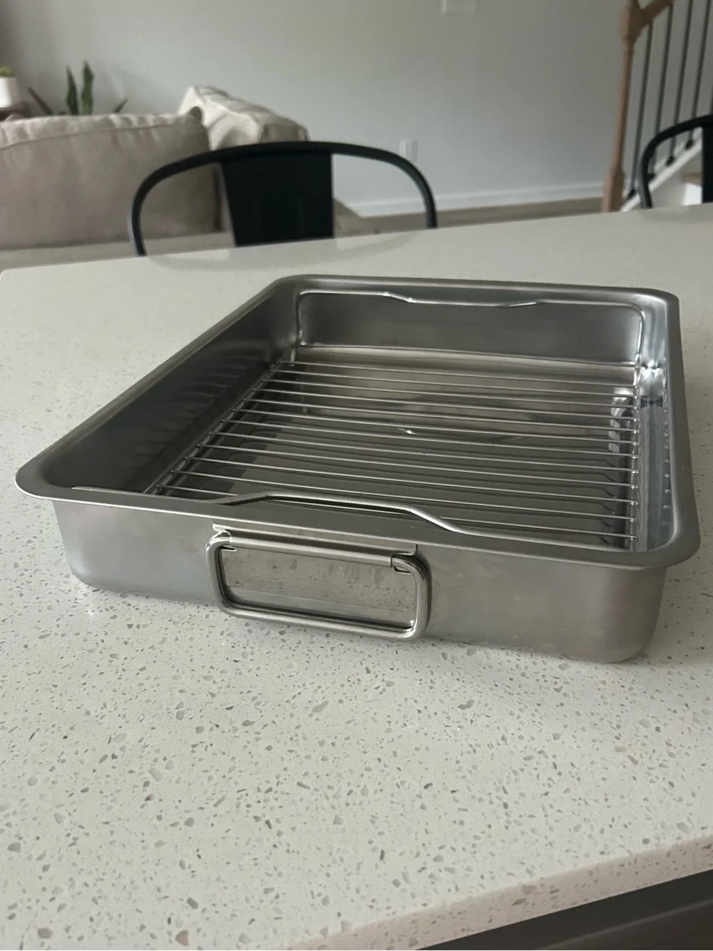 IKEA Stainless Roasting Pan with Removable Rack
